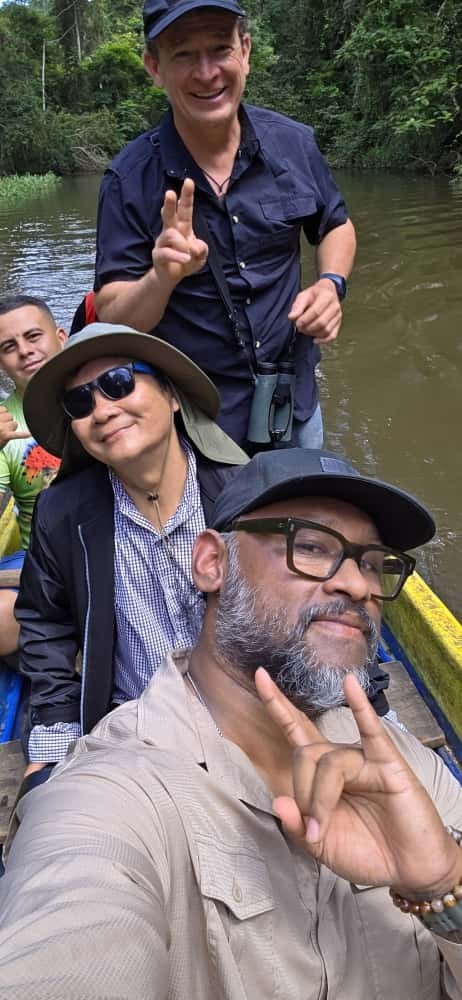 The team on the way to the rookery, deep inside the wetlands near Boca Tapada.